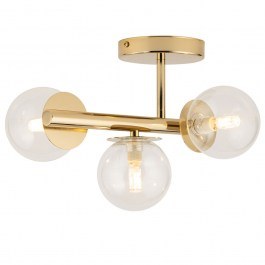 Ceiling Light Avola 3 40802 3xG9 12W 24x23x30cm Gold-Clear Sigma Lighting GOLD-CLEAR