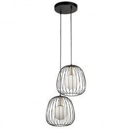 Pendant Light Bell 2 40728 2xG9 12W 24x38x Max 120cm Black-Gold Sigma Lighting BLACK-GOLD
