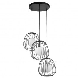 Pendant Light Bell 3 40725 3xG9 12W 50x50x Max 120cm Black-Silver Sigma Lighting BLACK-SILVER