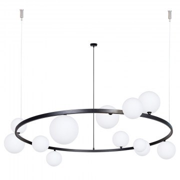 Φωτιστικό Οροφής Κρεμαστό Bolero 12 41321 12xG9 12W Φ126x150cm Black-White Sigma Lighting