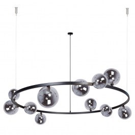 Pendant Light Bolero 12 41327 12xG9 12W D126x150cm Black-Graphite Sigma Lighting GRAPHITE-BLACK