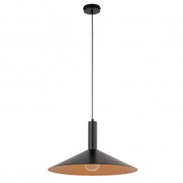 Pendant Light Capri S 41008 1xE27 15W D50x125cm Black-Copper Sigma Lighting BLACK-COPPER