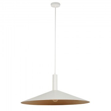 Φωτιστικό Οροφής Κρεμαστό Capri M 41017 1xE27 15W Φ70x120cm White-Copper Sigma Lighting