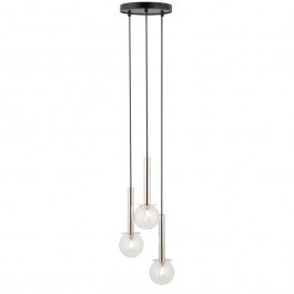 Pendant Light Daisy 3 40752 3xG9 12W D27x115cm Silver-Clear Sigma Lighting SILVER-CLEAR