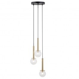 Pendant Light Daisy 3 40758 3xG9 12W D27x115cm Gold-Clear Sigma Lighting GOLD-CLEAR