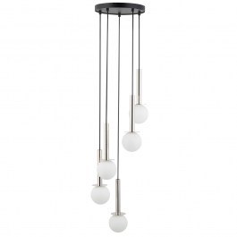 Pendant Light Daisy 5 40765 5xG9 12W D30x115cm Silver-White Sigma Lighting SILVER-WHITE