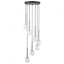 Pendant Light Daisy 7 40766 7xG9 12W D35x115cm Silver-White Sigma Lighting SILVER-WHITE