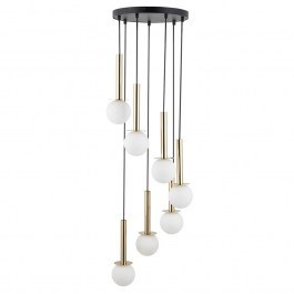 Pendant Light Daisy 7 40772 7xG9 12W D35x115cm Gold-White Sigma Lighting GOLD-WHITE