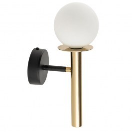 Φωτιστικό Τοίχου - Απλίκα Daisy 1 40773 1xG9 12W 10x15x27cm Gold-White Sigma Lighting GOLD-WHITE