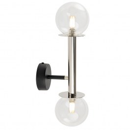 Φωτιστικό Τοίχου - Απλίκα Daisy 2 40756 2xG9 12W 10x15x37cm Silver-Clear Sigma Lighting SILVER-CLEAR