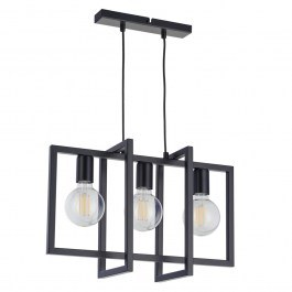 Φωτιστικό Οροφής - Ράγα Eden 3 32235 3xE27 15W 18x50x80cm Black Sigma Lighting BLACK