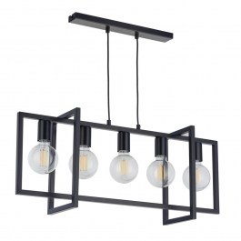 Φωτιστικό Οροφής - Ράγα Eden 5 32237 5xE27 15W 18x76x80cm Black Sigma Lighting BLACK