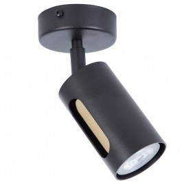 Φωτιστικό Οροφής - Σποτ Flow 1 41216 1xGU10 10W Φ10x16cm Black-Gold Sigma Lighting BLACK-GOLD