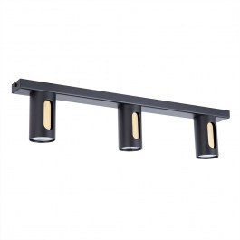 Ceiling Spotlight Flow 3 41218 3xGU10 10W 6x60x13cm Black-Gold Sigma Lighting BLACK-GOLD