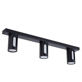 Ceiling Spotlight Flow 3 41210 3xGU10 10W 6x60x13cm Black-Silver Sigma Lighting BLACK-SILVER