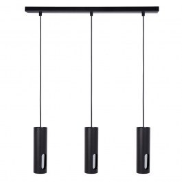 Φωτιστικό Οροφής - Ράγα Flow 3 41213 3xGU10 10W 6x60x110cm Black-Silver Sigma Lighting BLACK-SILVER