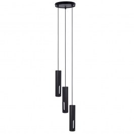 Pendant Light Flow 3 Round 41214 3xGU10 10W D20x110cm Black-Silver Sigma Lighting BLACK-SILVER