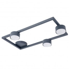 Φωτιστικό Οροφής - Πλαφονιέρα Frame 3 41281 3xGX53 12W 33x57,5x7,7cm Graphite Sigma Lighting GRAPHITE