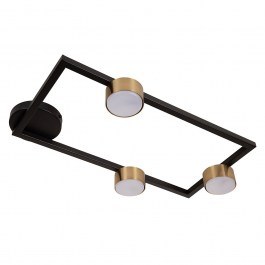 Φωτιστικό Οροφής - Πλαφονιέρα Frame 3 41284 3xGX53 12W 33x57,5x7,7cm Black-Gold Sigma Lighting BLACK-GOLD