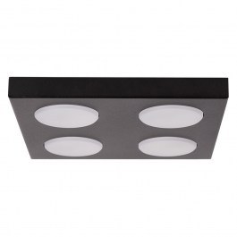Φωτιστικό Οροφής - Πλαφονιέρα Hero 4 40994 4xGX53 12W 24x24x3cm Black Sigma Lighting BLACK