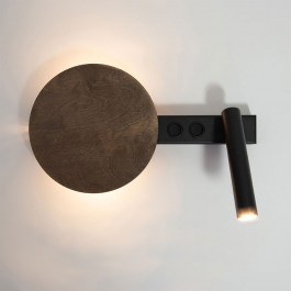 Φωτιστικό Τοίχου - Απλίκα Hotel Mood A 41364 1xG9 12W & 1xG9 3W 20x41x22,5cm Black-Brown Sigma Lighting BLACK-BROWN