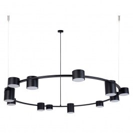 Φωτιστικό Οροφής Κρεμαστό Kodo 12 41339 12xGX53 12W Φ112x150cm Black Sigma Lighting BLACK