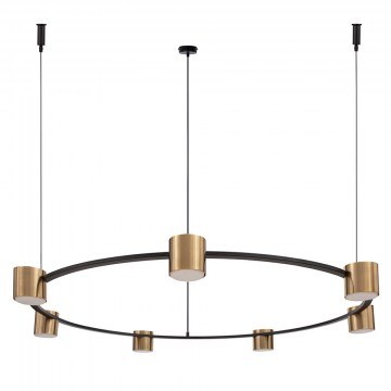 Pendant Light Kodo 7 41330 Kodo 7 zwis 7xGX53 12W D112x150cm Black-Gold Sigma Lighting