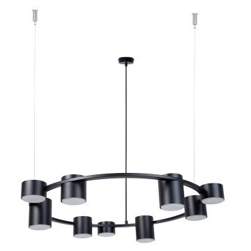 Φωτιστικό Οροφής Κρεμαστό Kodo 9 41338 Kodo 9 9xGX53 12W Φ72x150cm Black Sigma Lighting
