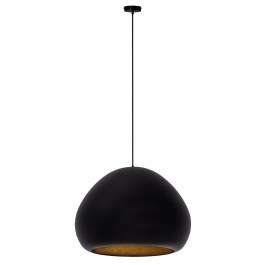 Pendant Light Lava 41077 1xE27 15W D52x160cm Black-Gold Sigma Lighting BLACK-GOLD