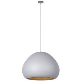 Pendant Light Lava 41078 1xE27 15W D52x160cm Grey-Gold Sigma Lighting GREY-GOLD