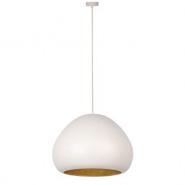 Pendant Light Lava 41082 1xE27 15W D52x160cm Beige-Gold Sigma Lighting BEIGE-GOLD
