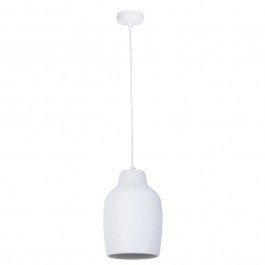 Pendant Light Nora A 41377 1xE27 15W D17x130cm White Sigma Lighting WHITE
