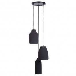 Pendant Light Nora 3 41376 3xE27 15W 41x41x120cm Black Sigma Lighting BLACK