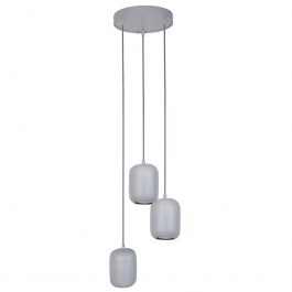 Φωτιστικό Οροφής Κρεμαστό Olo 3 41416 3xGU10 10W 36x36x120cm Grey Sigma Lighting GREY