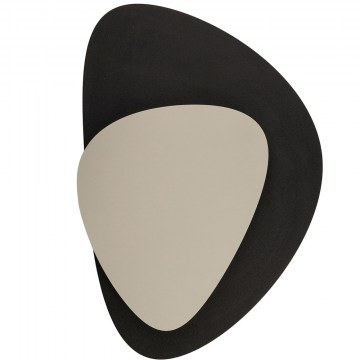 Wall Light - Sconce Pedra 40867 Led 7W 3000K 350lm 25x5,5x36cm Black-Grey Beige Sigma Lighting