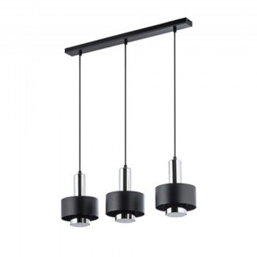 Φωτιστικό Οροφής - Ράγα Rif Lux 3 40716 3xGX53 12W 67x15x100cm Black-Silver Sigma Lighting