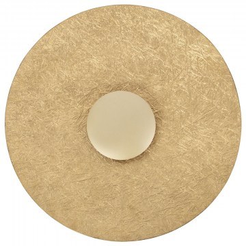 Φωτιστικό Τοίχου - Απλίκα Sole M 40876 Led 16W 3000K 350lm Φ65x10cm Gold Sigma Lighting