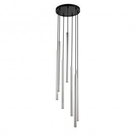 Pendant Light Sopel Lux 7 40734 7xG9 3W 25x25x130cm Black-Silver Sigma Lighting BLACK-SILVER