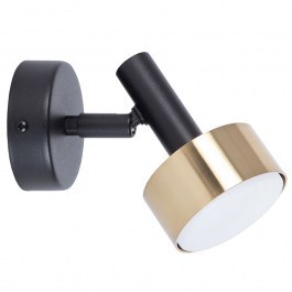 Φωτιστικό Τοίχου - Απλίκα Stamp 41248 1xGX53 12W 8x14,6x11,5cm Black-Brushed Gold Sigma Lighting BLACK-GOLD