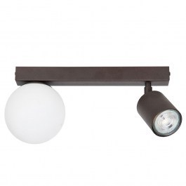Ceiling Light Tavira 1+1 41315 1xG9 12W & 1xGU10 10W 30x12x18cm Brown-White Sigma Lighting BROWN