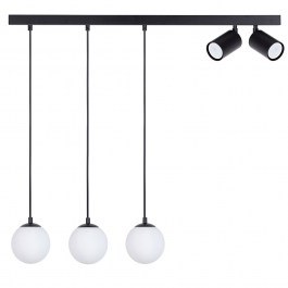 Pendant Light Tavira 3+2 41265 3xG9 12W & 2xGU10 10W 80x12x100cm Black-White Sigma Lighting BLACK