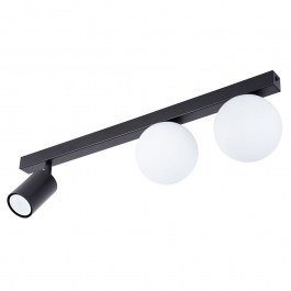 Ceiling Light Tavira 2+1 41260 2xG9 12W & 1xGU10 10W 60x12x18cm Black-White Sigma Lighting BLACK