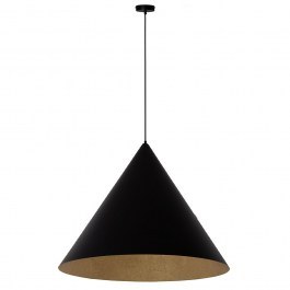 Pendant Light Vesuvio L 41040 3xE27 15W D77x165cm Black-Gold Sigma Lighting BLACK-GOLD