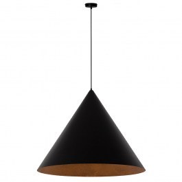 Pendant Light Vesuvio L 41045 3xE27 15W D77x165cm Black-Copper Sigma Lighting BLACK-COPPER