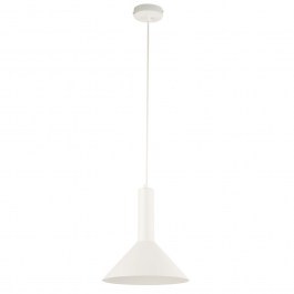 Pendant Light Vitrum Cone 40814 1xE27 15W D26x130cm White Sigma Lighting WHITE