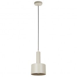 Pendant Light Vitrum Cylinder 41106 1xE27 15W D17x130cm Grey Beige Sigma Lighting GREIGE