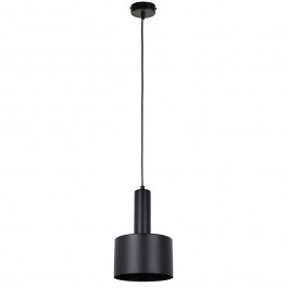 Pendant Light Vitrum Cylinder 41109 1xE27 15W D17x130cm Black Sigma Lighting BLACK