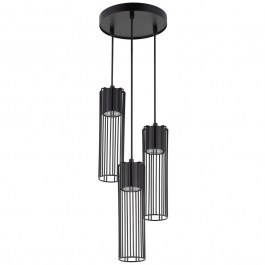 Pendant Light Fobia 3 Round 33456 3xGU10 10W D20x100cm Black Sigma Lighting BLACK