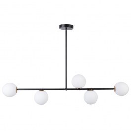 Pendant Light Gama 5 33186 5xG9 12W 106x12x68cm Black Sigma Lighting BLACK