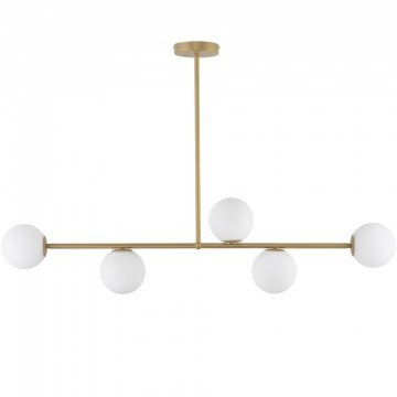 Pendant Light Gama 5 33334 5xG9 12W 106x12x68cm Gold-Beige Sigma Lighting
